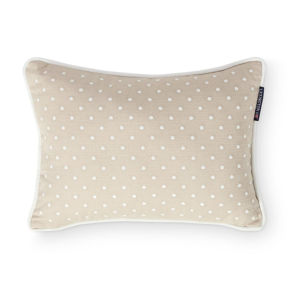 Lexington Dotted Linen/Cotton Prydnadskudde